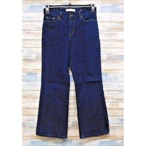 Levi's Womens Boot Cut 512 Perfect Fit Dark Wash Jeans Size 10 Juniors High Rise